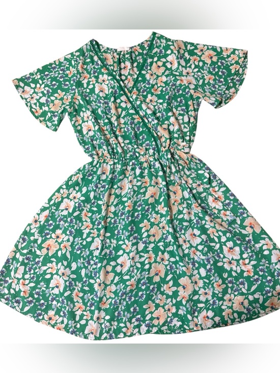 Sienna Sky Dresses & Skirts - Green Floral Wrap Style Dress